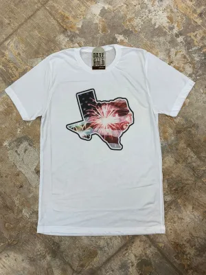 1346 Texas Fireworks Tee