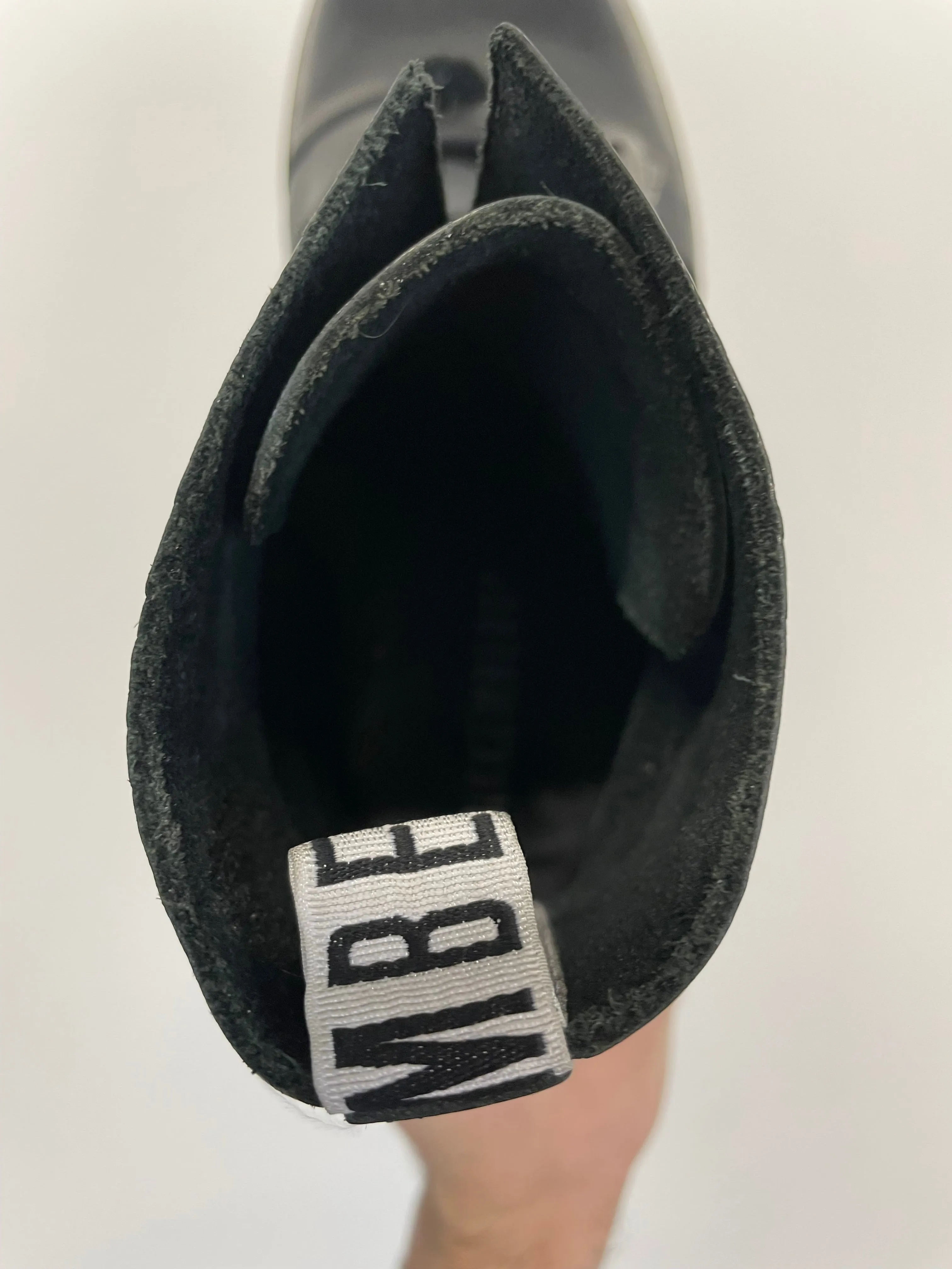 2000s Dirk Bikkembergs NFS SAMPLE cord trough heel boots