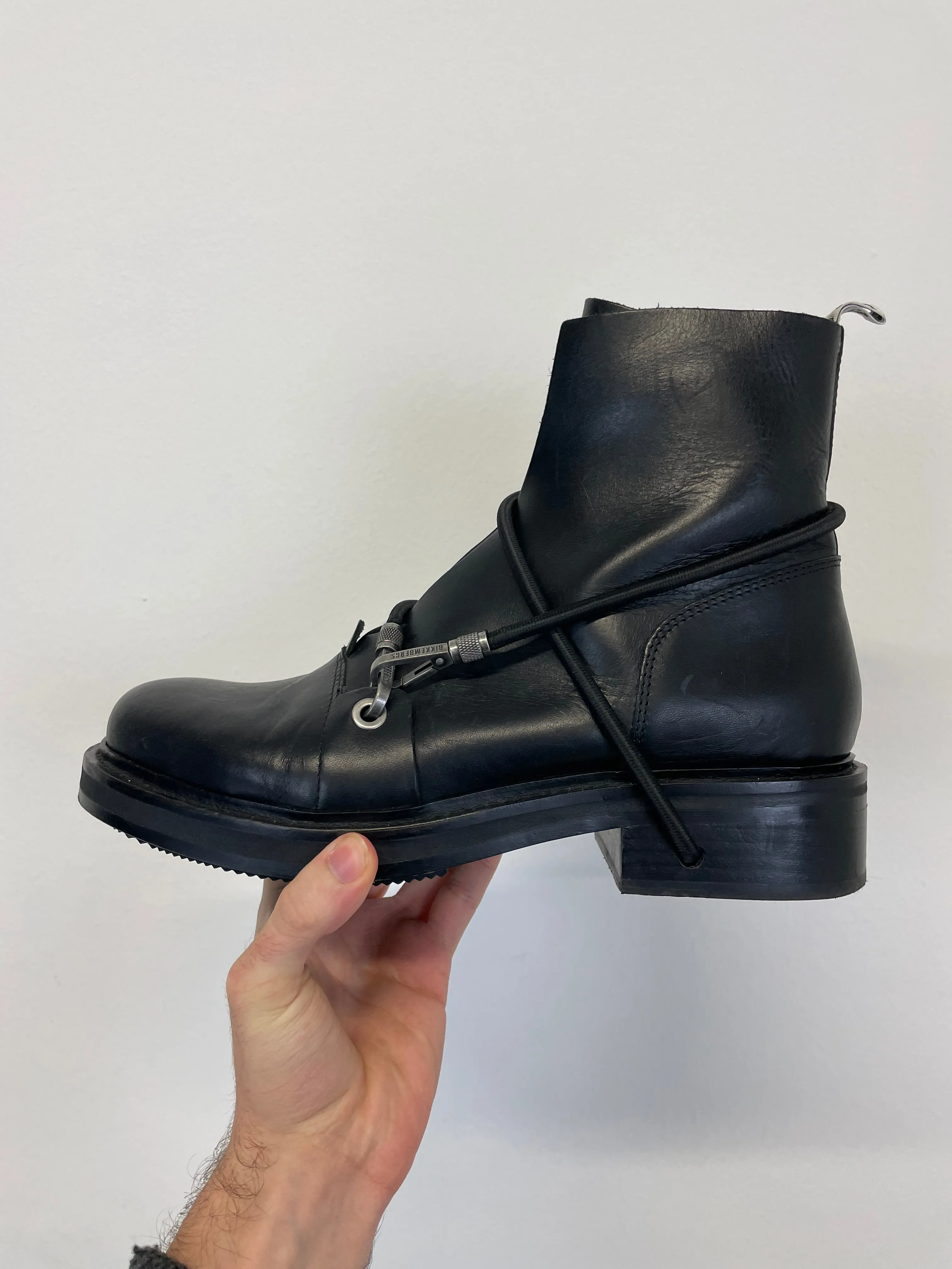 2000s Dirk Bikkembergs NFS SAMPLE cord trough heel boots