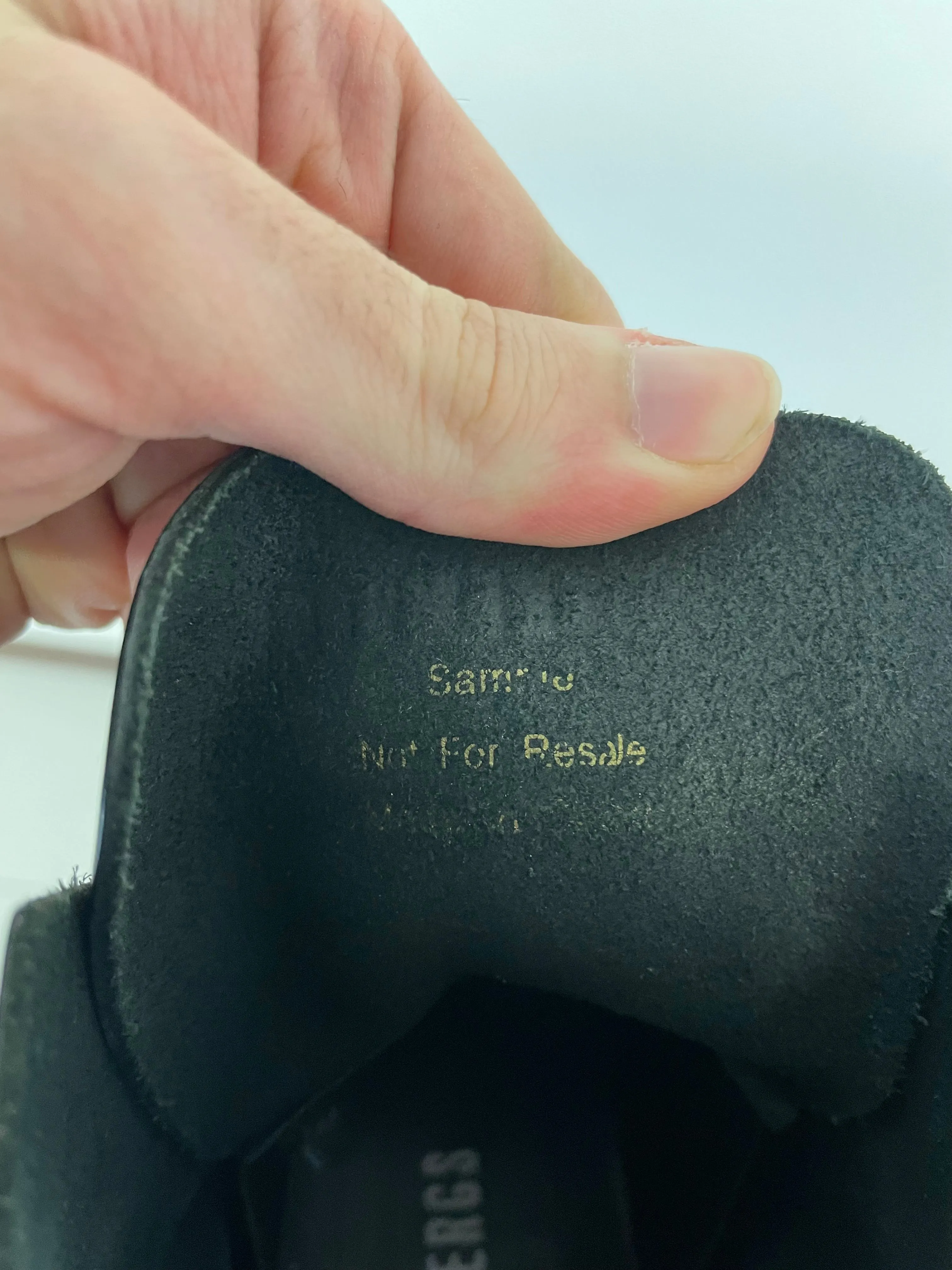 2000s Dirk Bikkembergs NFS SAMPLE cord trough heel boots