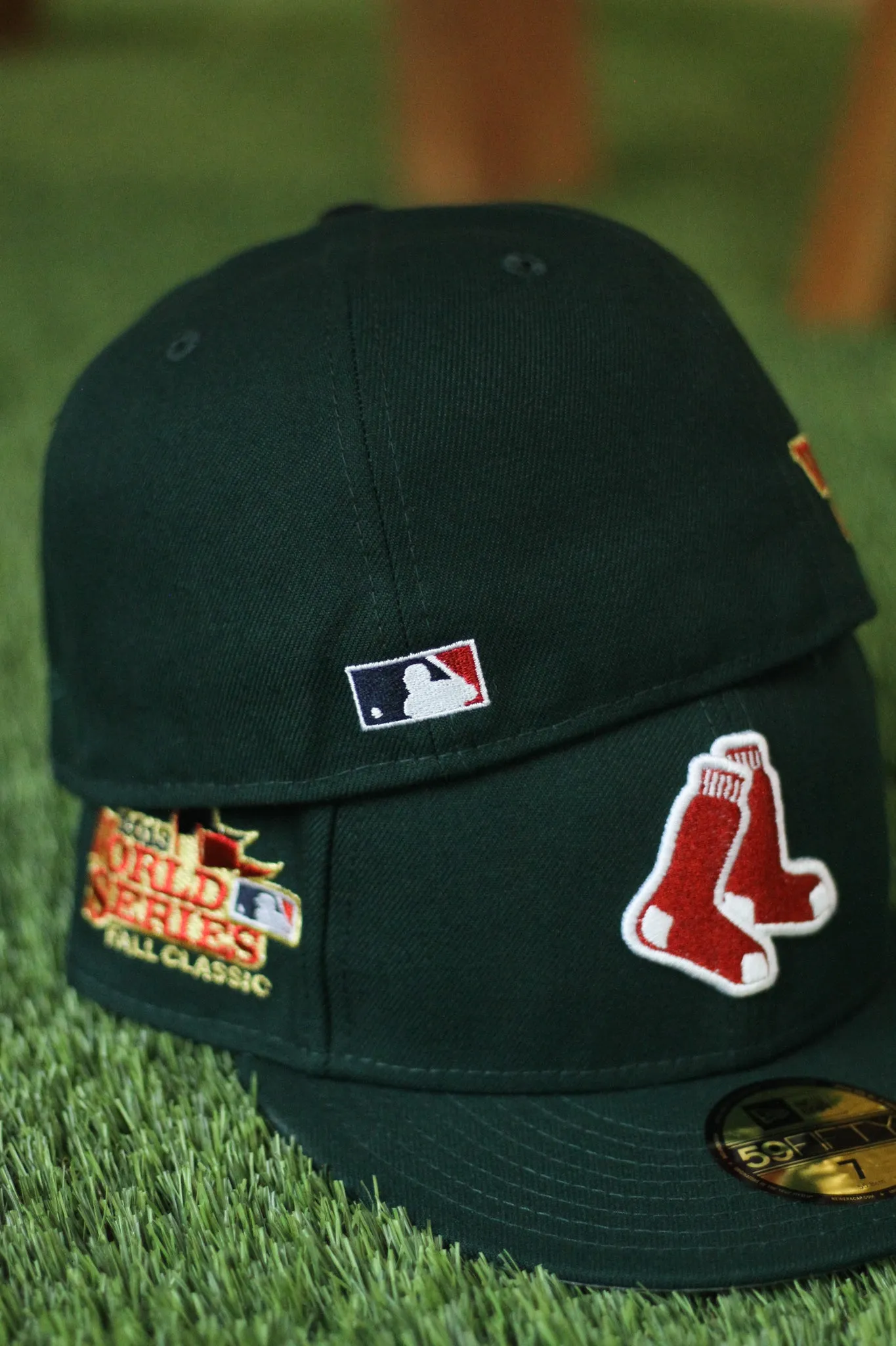 2013 BOSTON RED SOX DARK GREEN FITTED W/ GREY UNDER VISOR
