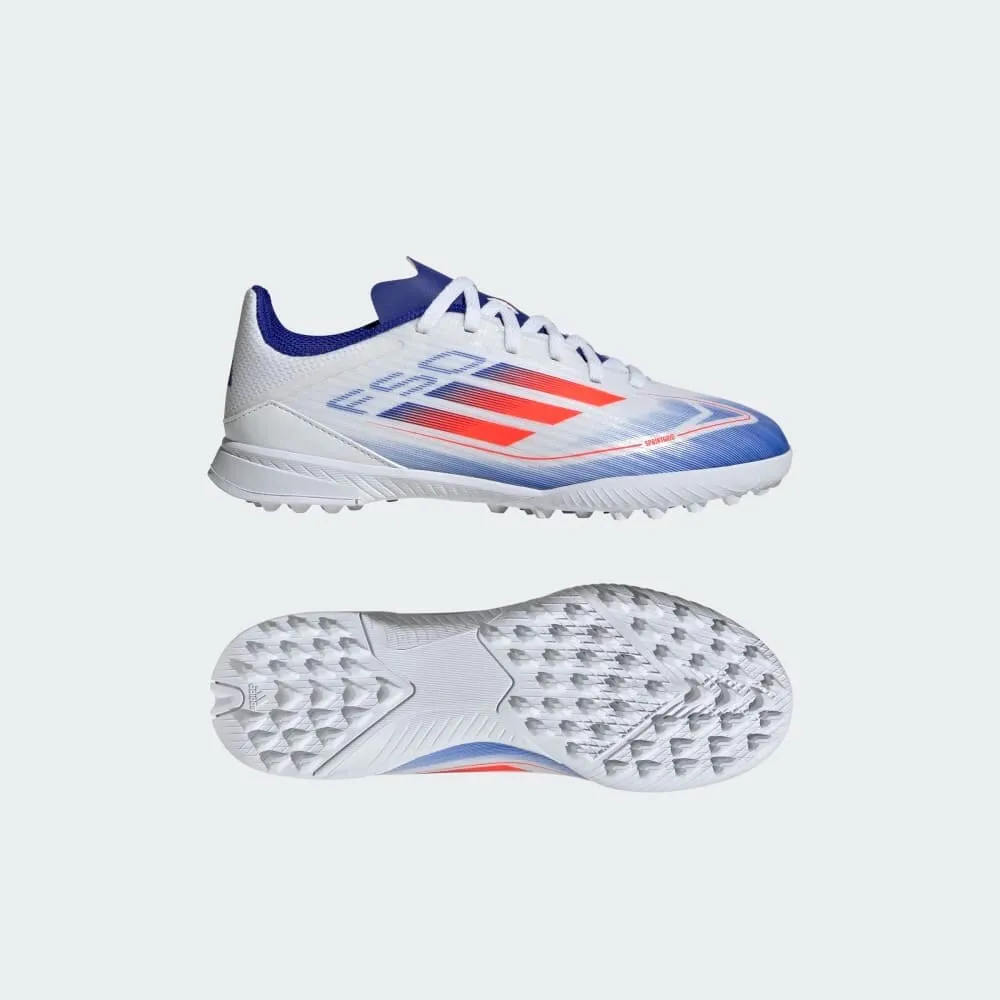 ADIDAS F50 LEAGUE TF J FTWWHT/SOLRED/LUCBLU