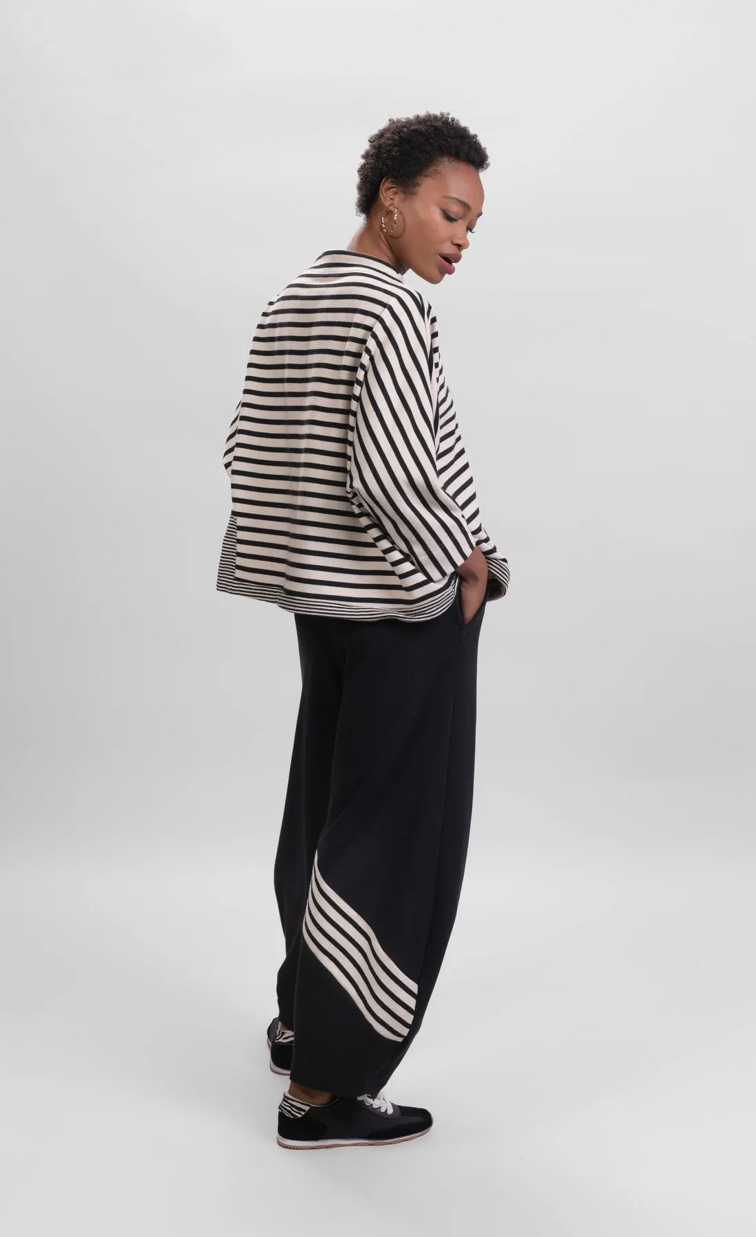Alembika Urban French Terry Stripes Top