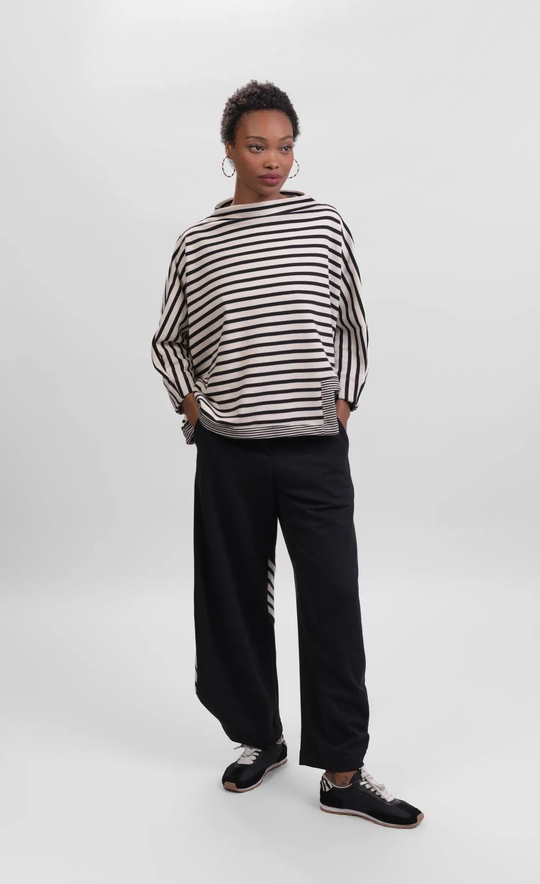 Alembika Urban French Terry Stripes Top
