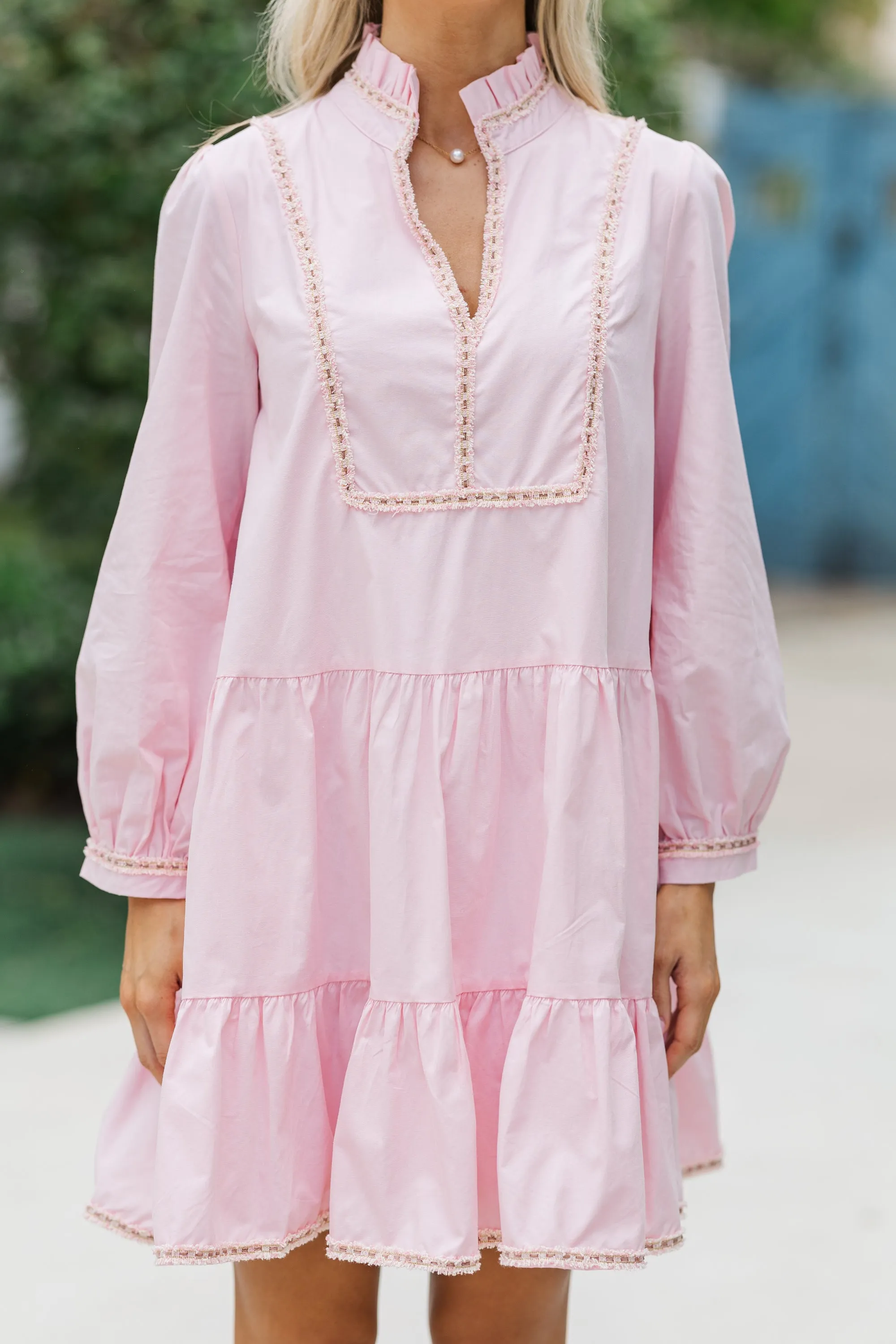 Always On My Mind Pink Babydoll Dress