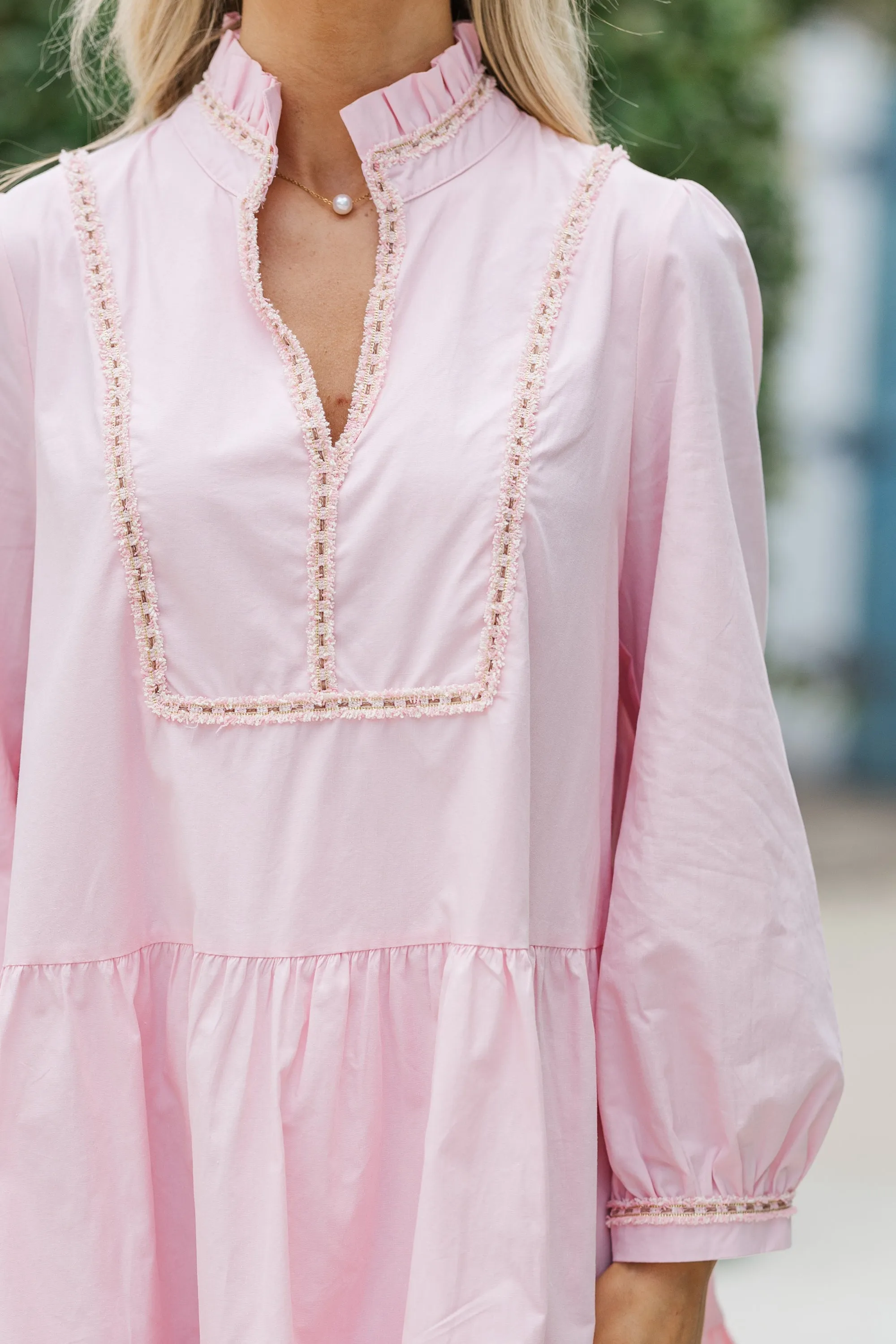 Always On My Mind Pink Babydoll Dress