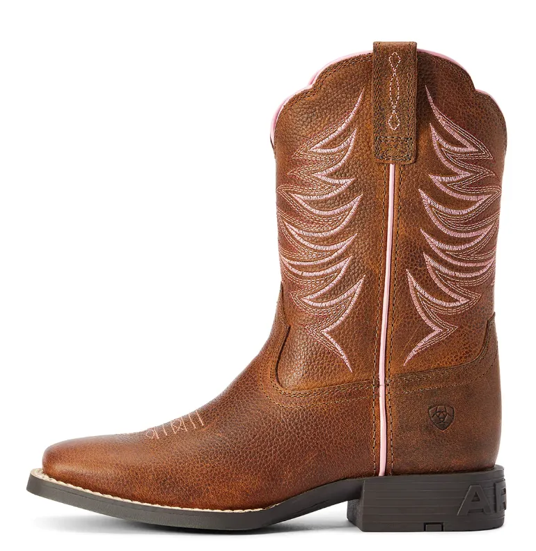Ariat Girls Youth Firecatcher - Rowdy Brown/Pink