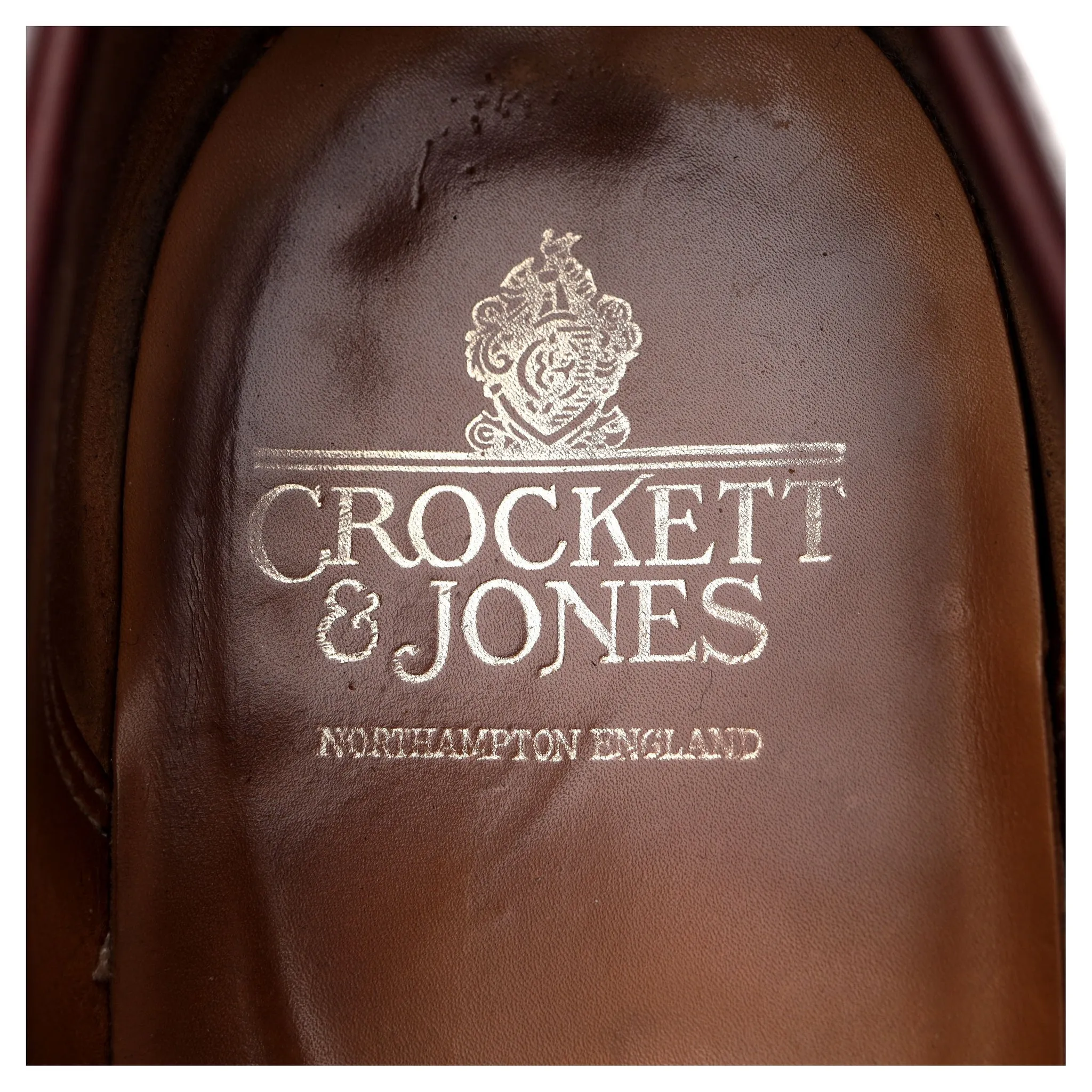 'Boston' Burgundy Leather Loafers UK 8 E