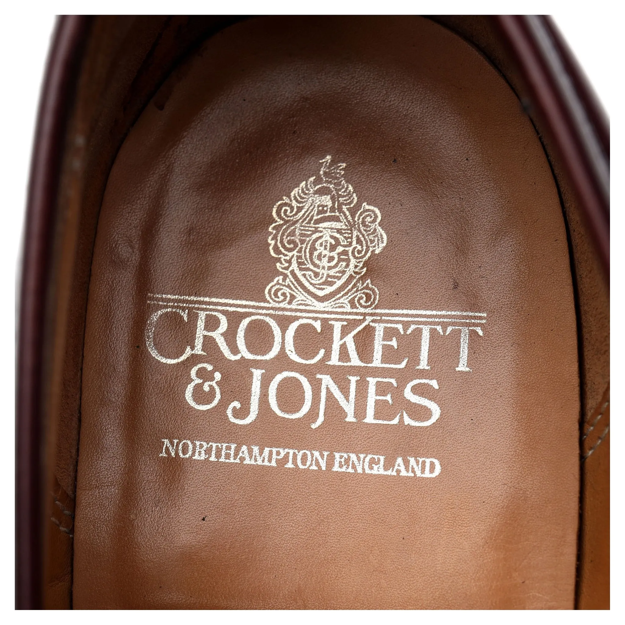 'Boston' Burgundy Leather Loafers UK 8 E
