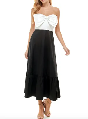 Bow Strapless Dress