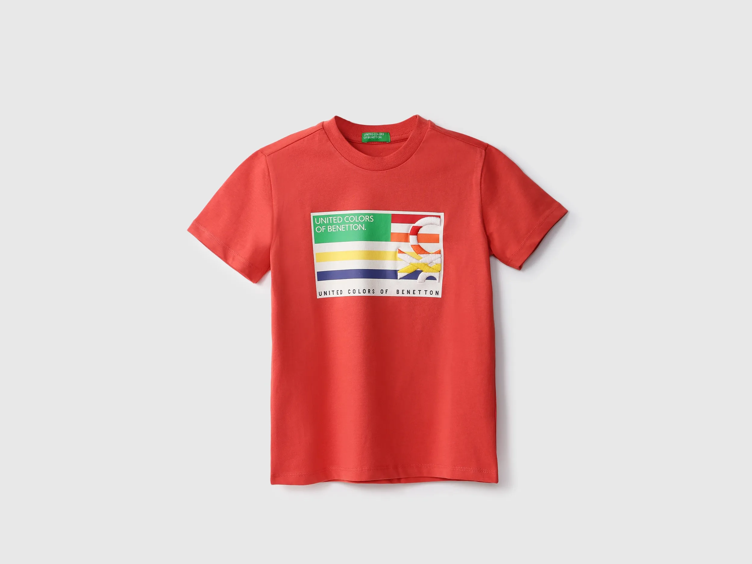Boys Red Printed Regular T Shirt