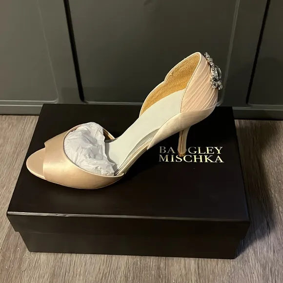 Brand New in Box Badgley Mischka Blush Pink Heels