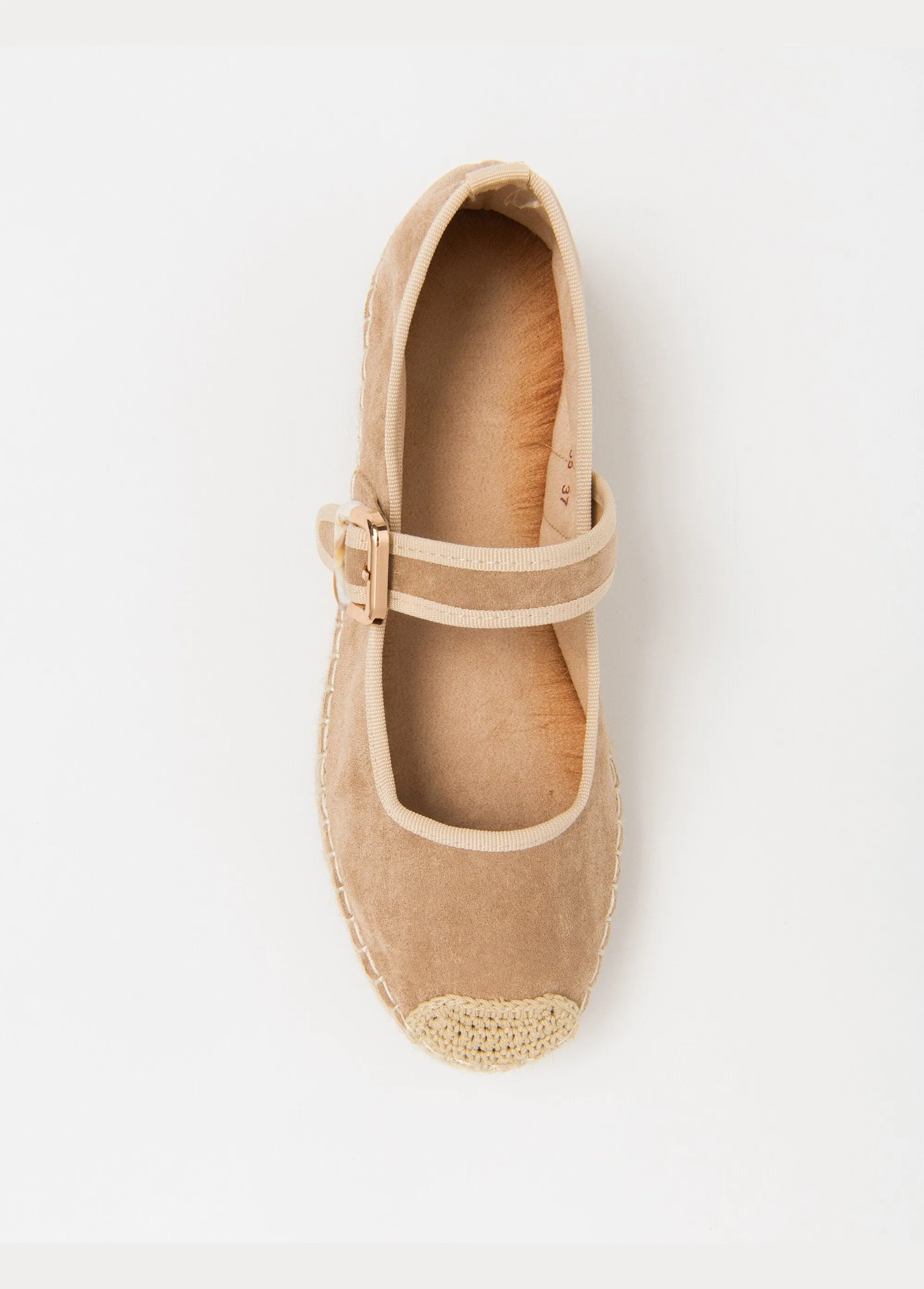 Buckle espadrilles with rope sole