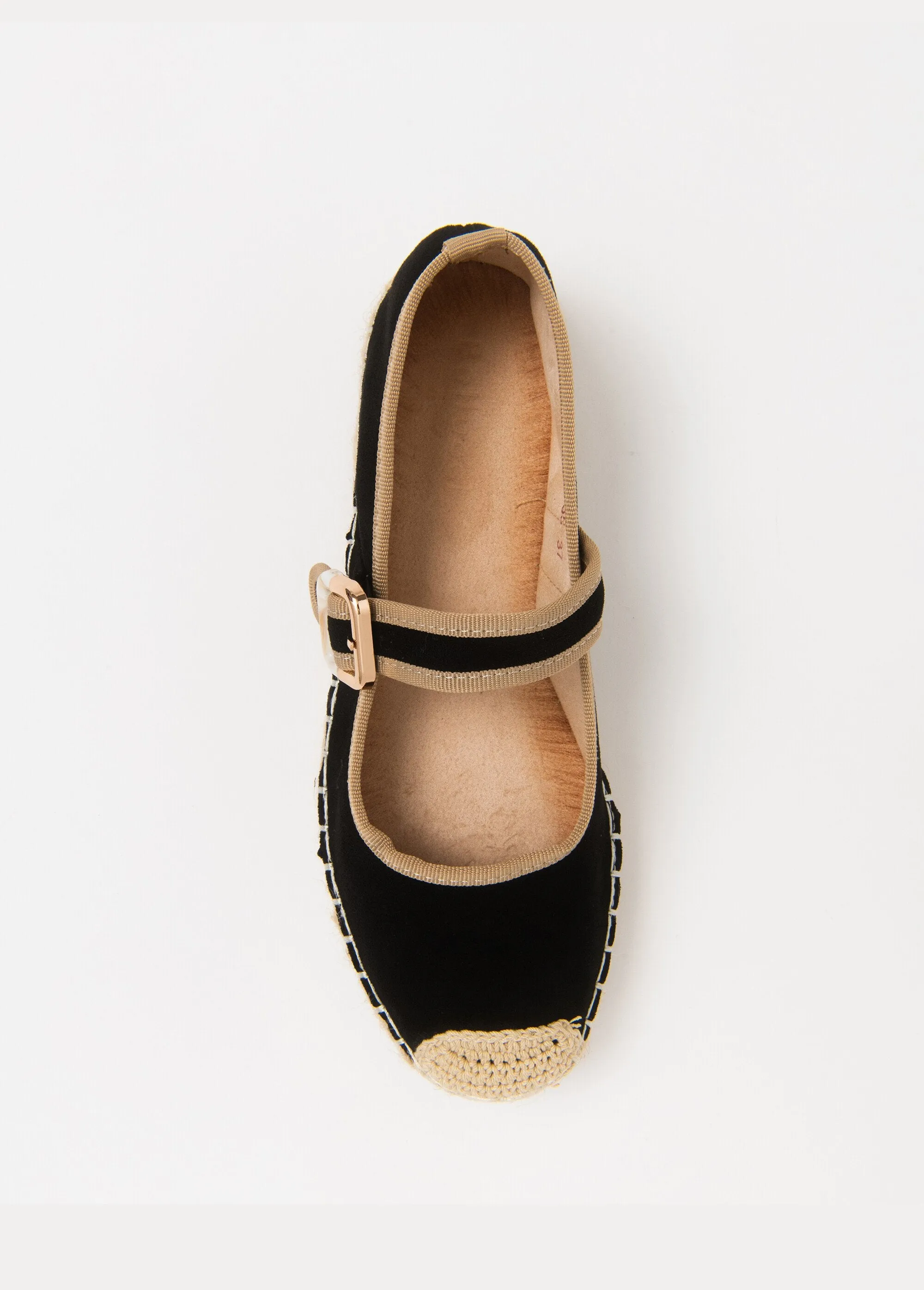Buckle espadrilles with rope sole