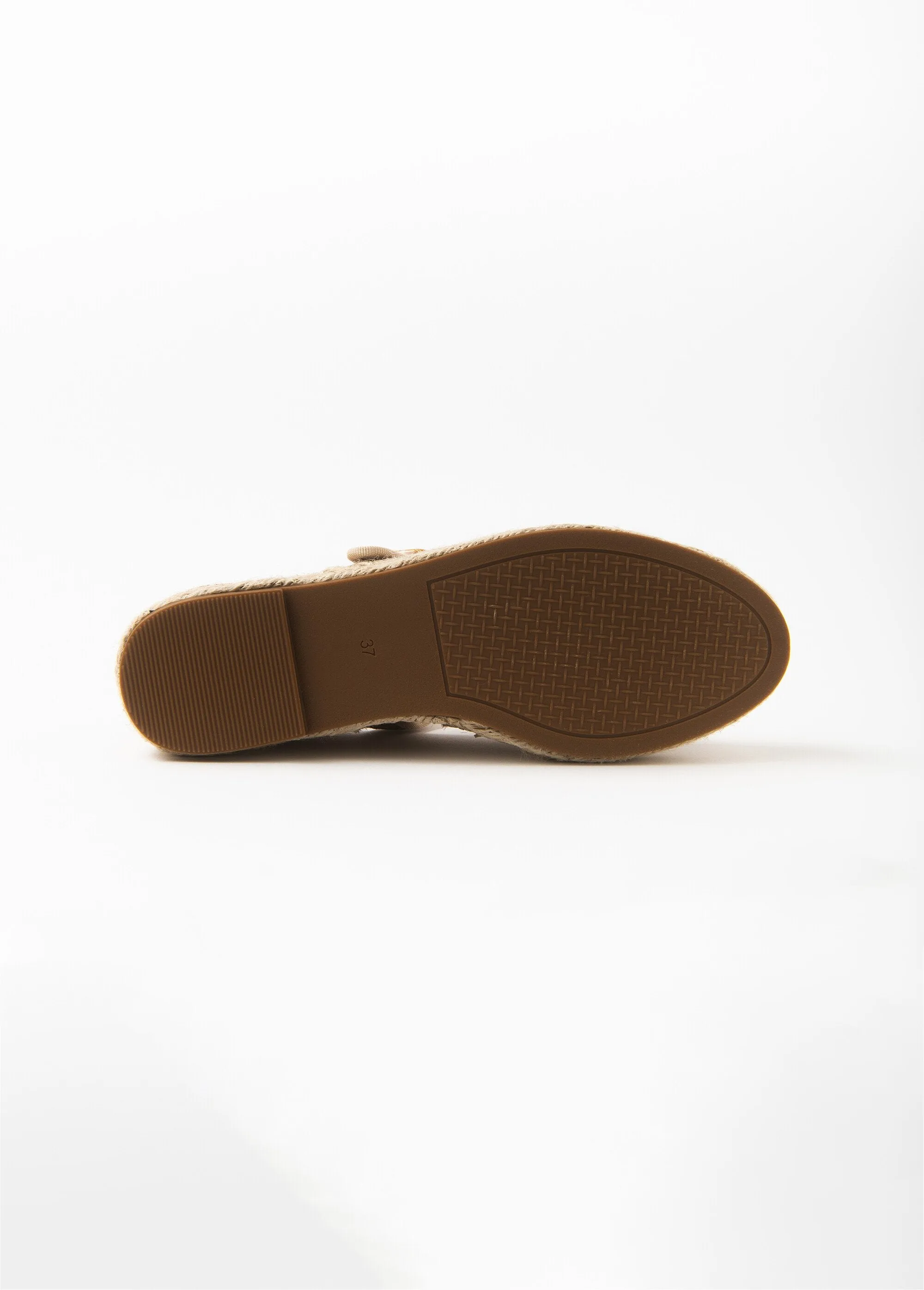 Buckle espadrilles with rope sole