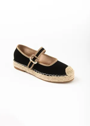 Buckle espadrilles with rope sole