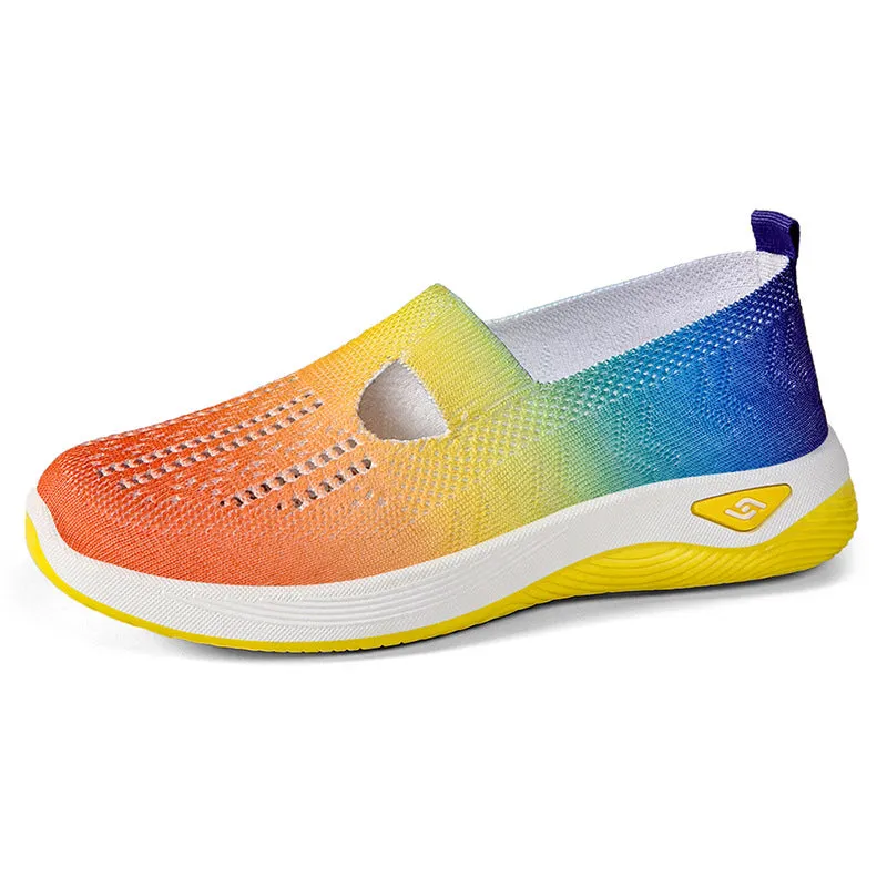 Casual and Cushioned Knitted Espadrilles with Shock-absorbing Memory Foam