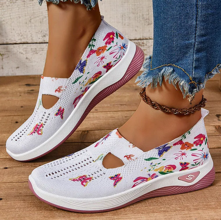 Casual and Cushioned Knitted Espadrilles with Shock-absorbing Memory Foam
