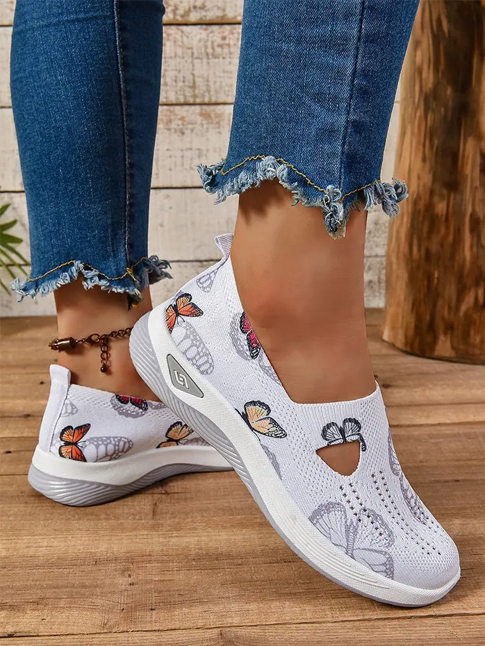 Casual and Cushioned Knitted Espadrilles with Shock-absorbing Memory Foam