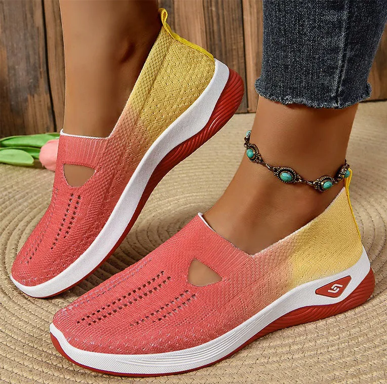 Casual and Cushioned Knitted Espadrilles with Shock-absorbing Memory Foam
