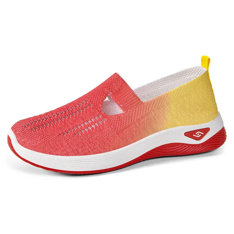 Casual and Cushioned Knitted Espadrilles with Shock-absorbing Memory Foam