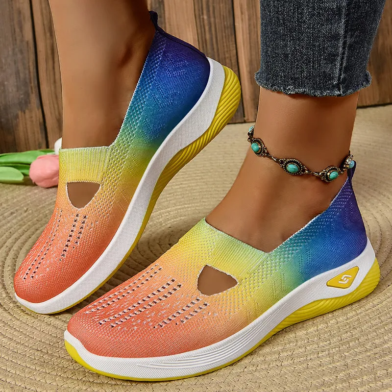 Casual and Cushioned Knitted Espadrilles with Shock-absorbing Memory Foam