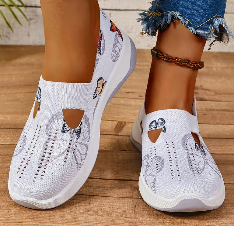 Casual and Cushioned Knitted Espadrilles with Shock-absorbing Memory Foam