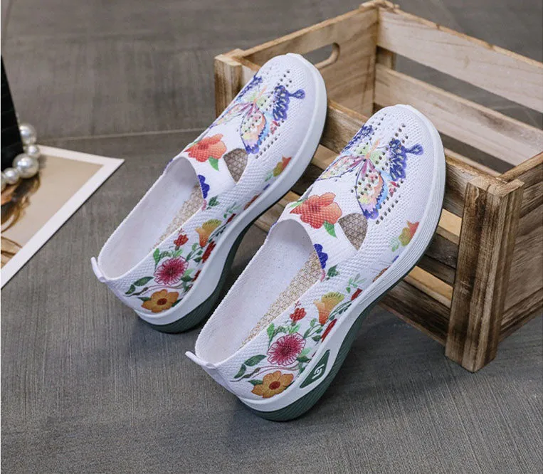 Casual and Cushioned Knitted Espadrilles with Shock-absorbing Memory Foam