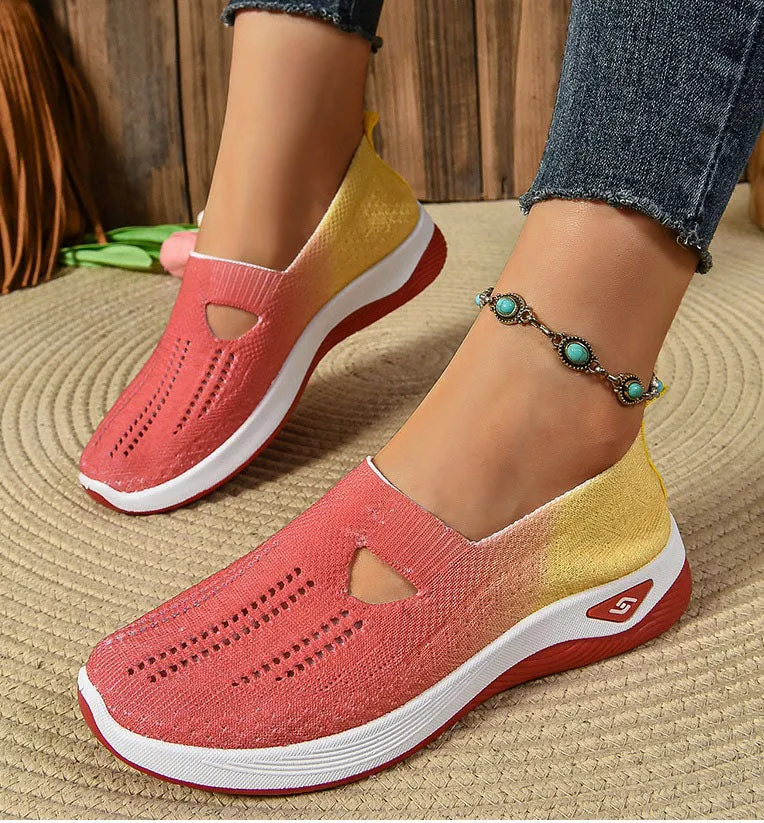 Casual and Cushioned Knitted Espadrilles with Shock-absorbing Memory Foam