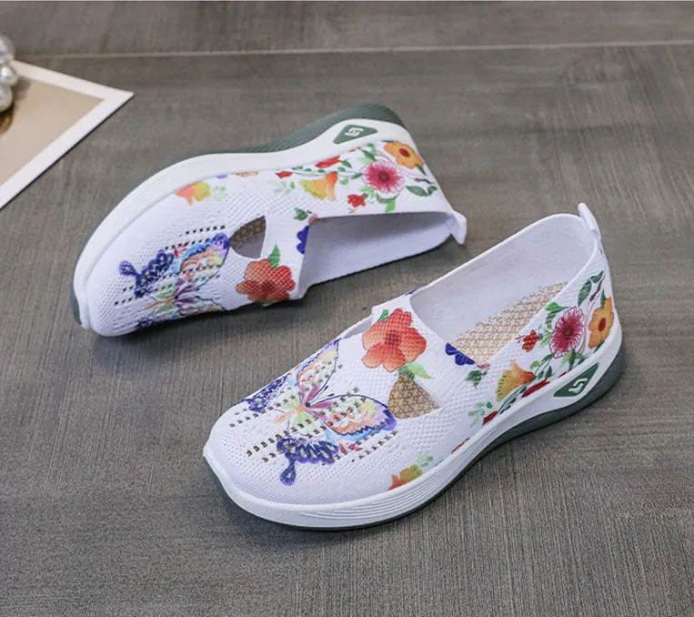 Casual and Cushioned Knitted Espadrilles with Shock-absorbing Memory Foam