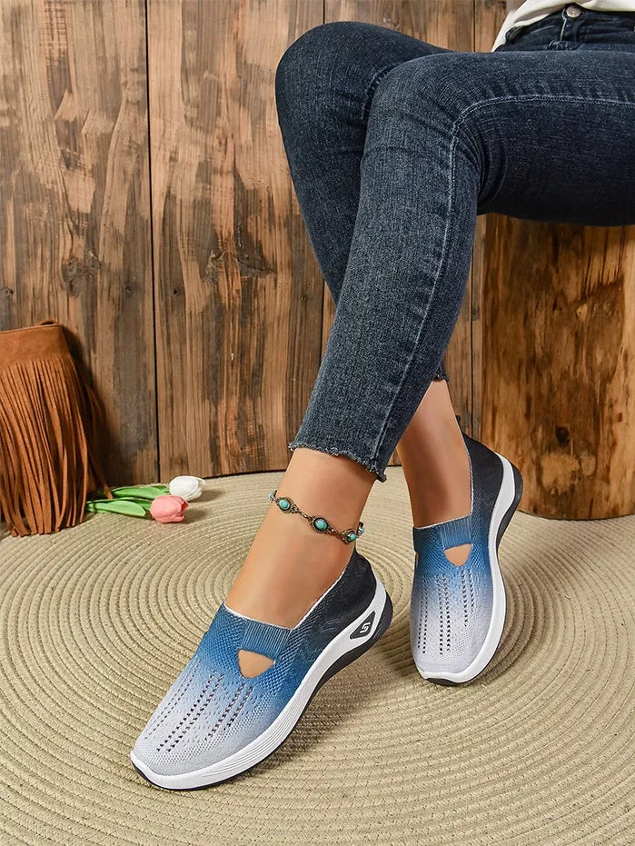 Casual and Cushioned Knitted Espadrilles with Shock-absorbing Memory Foam