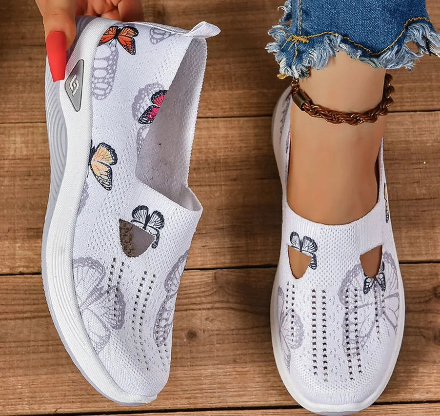 Casual and Cushioned Knitted Espadrilles with Shock-absorbing Memory Foam