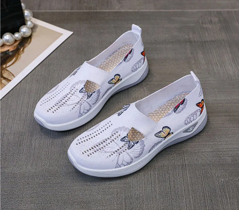 Casual and Cushioned Knitted Espadrilles with Shock-absorbing Memory Foam