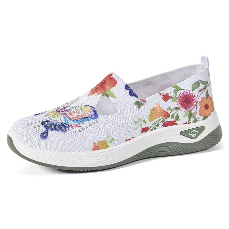 Casual and Cushioned Knitted Espadrilles with Shock-absorbing Memory Foam