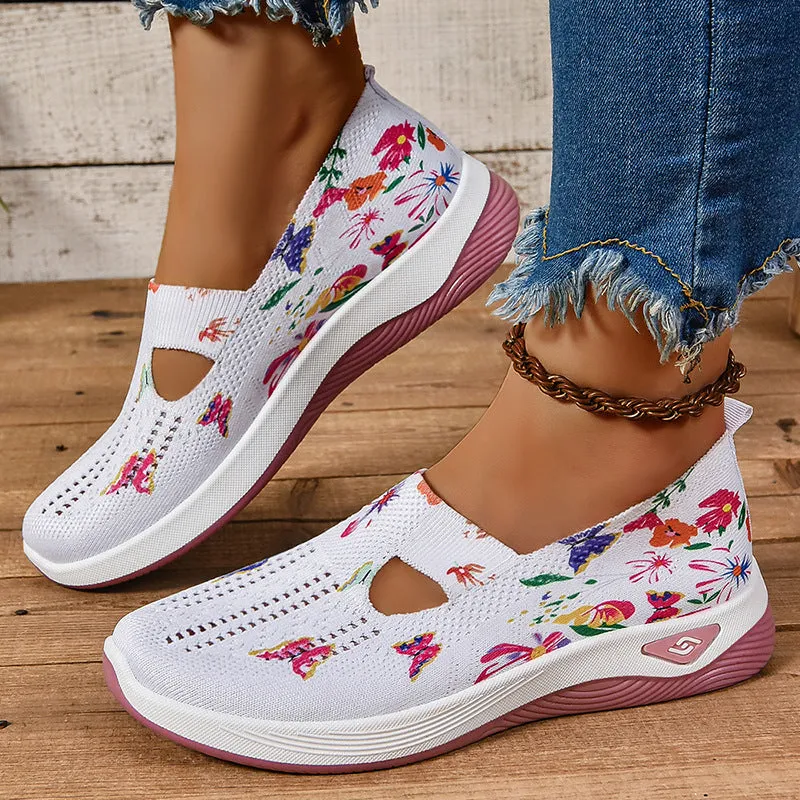 Casual and Cushioned Knitted Espadrilles with Shock-absorbing Memory Foam