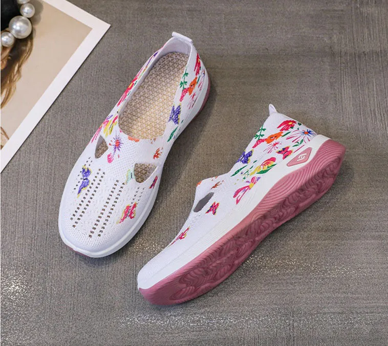 Casual and Cushioned Knitted Espadrilles with Shock-absorbing Memory Foam