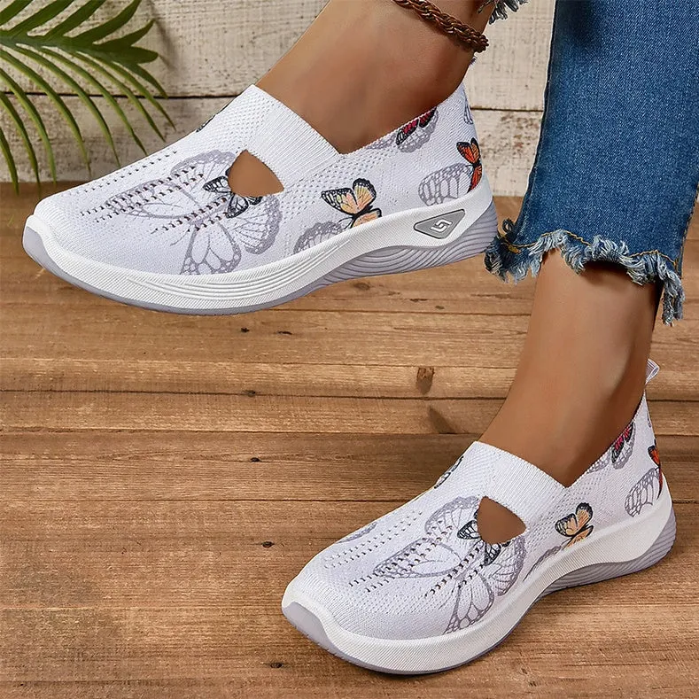 Casual and Cushioned Knitted Espadrilles with Shock-absorbing Memory Foam