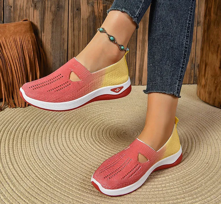 Casual and Cushioned Knitted Espadrilles with Shock-absorbing Memory Foam