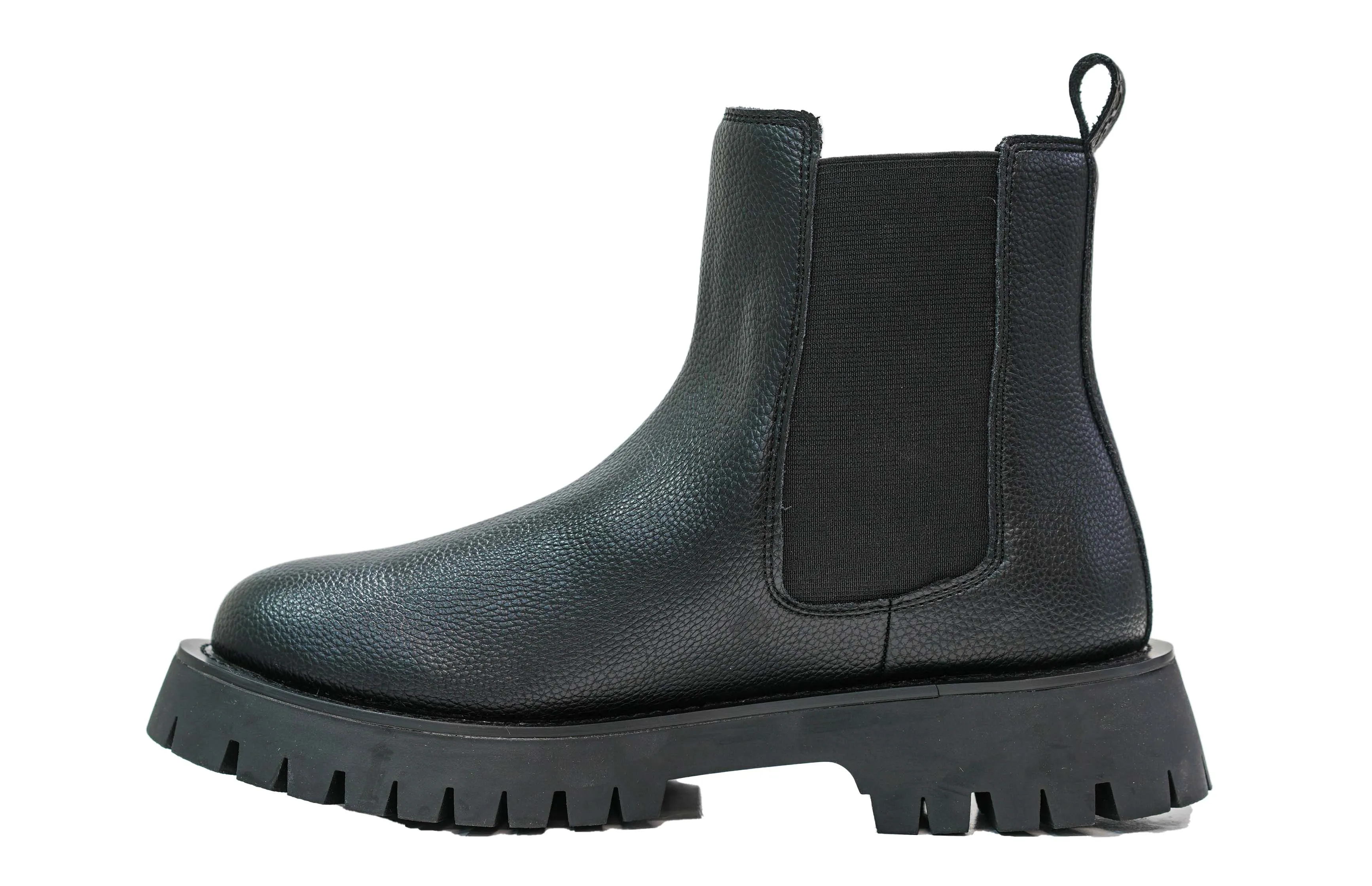 Cesare Paciotti 4US Men’s Leather Black Grain Pull On Boot BB9063GY