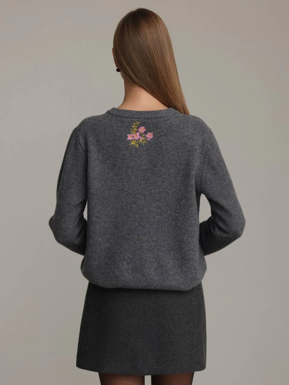 Charcoal Grey Mini Skirt