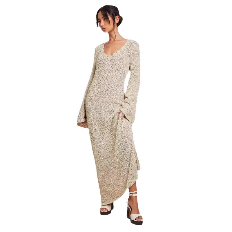 Chic  Autumn Casual Long Sweater Dress for Cozy and Effortless Style