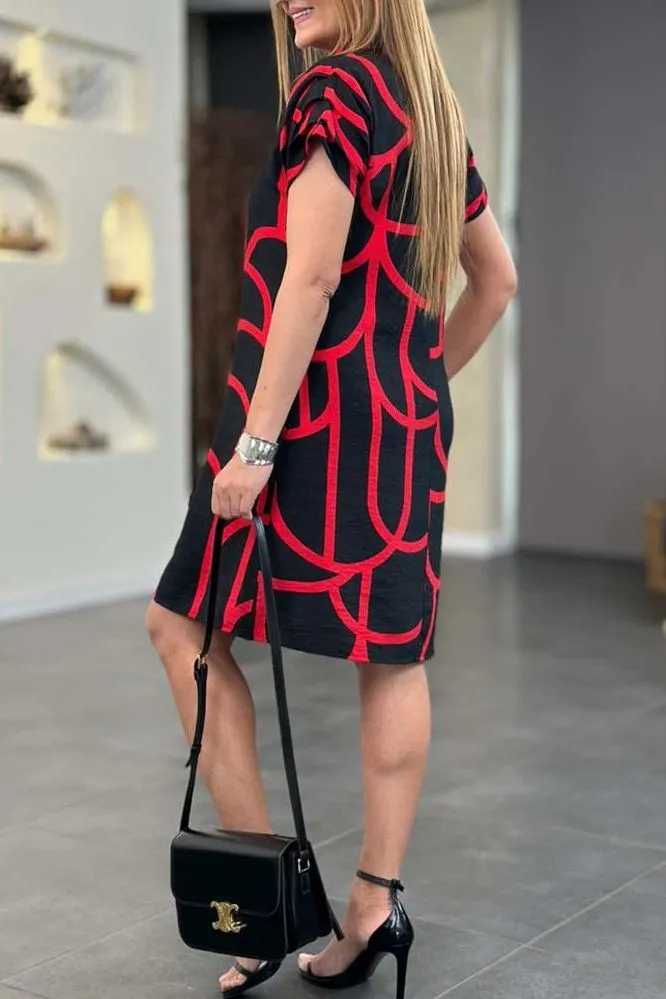 Chloe™ | Dress with short sleeves