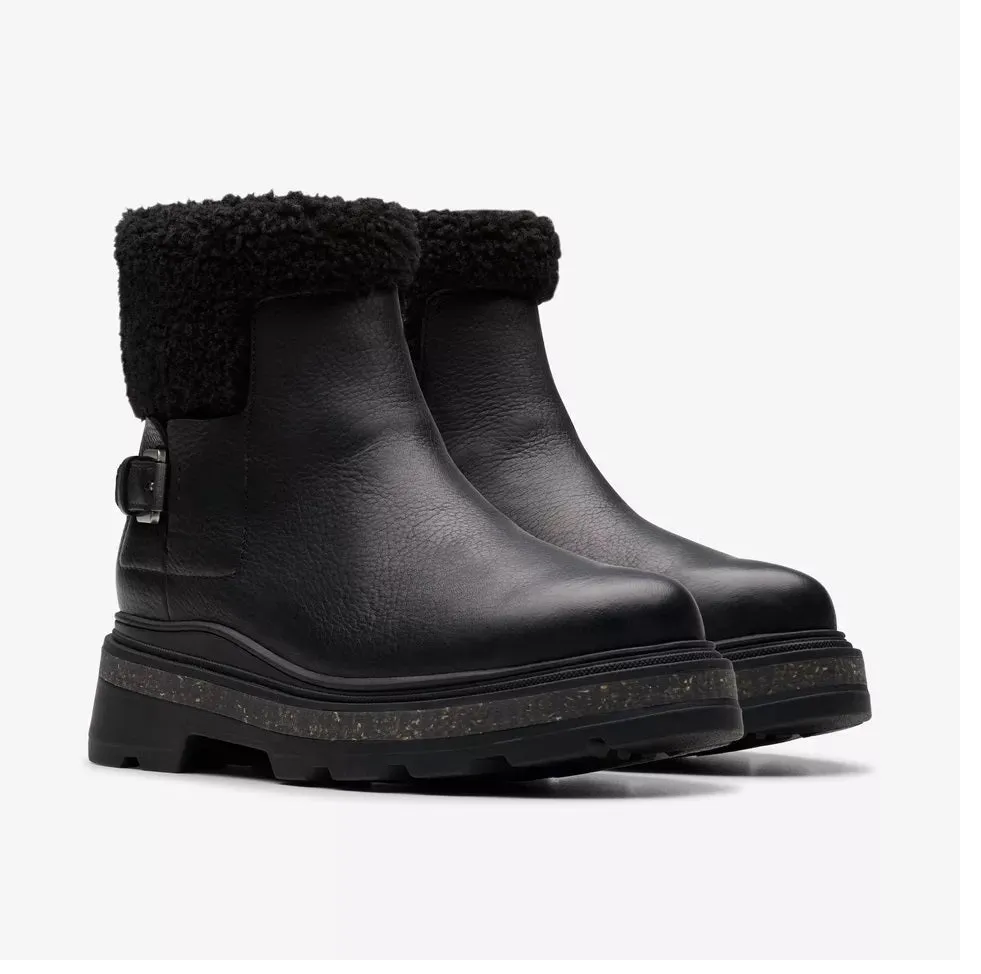 Clarks Women's HencroftMadiWP Black WLined Leather 26179809