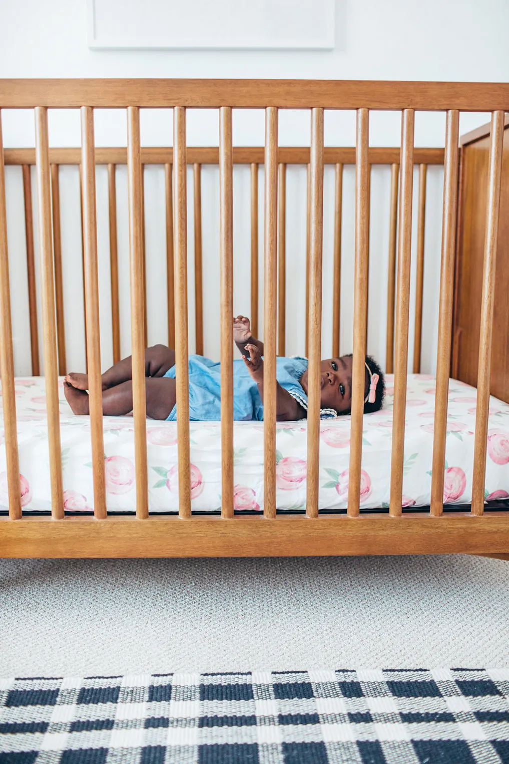 Copper Pearl Grace Fitted Crib Sheet