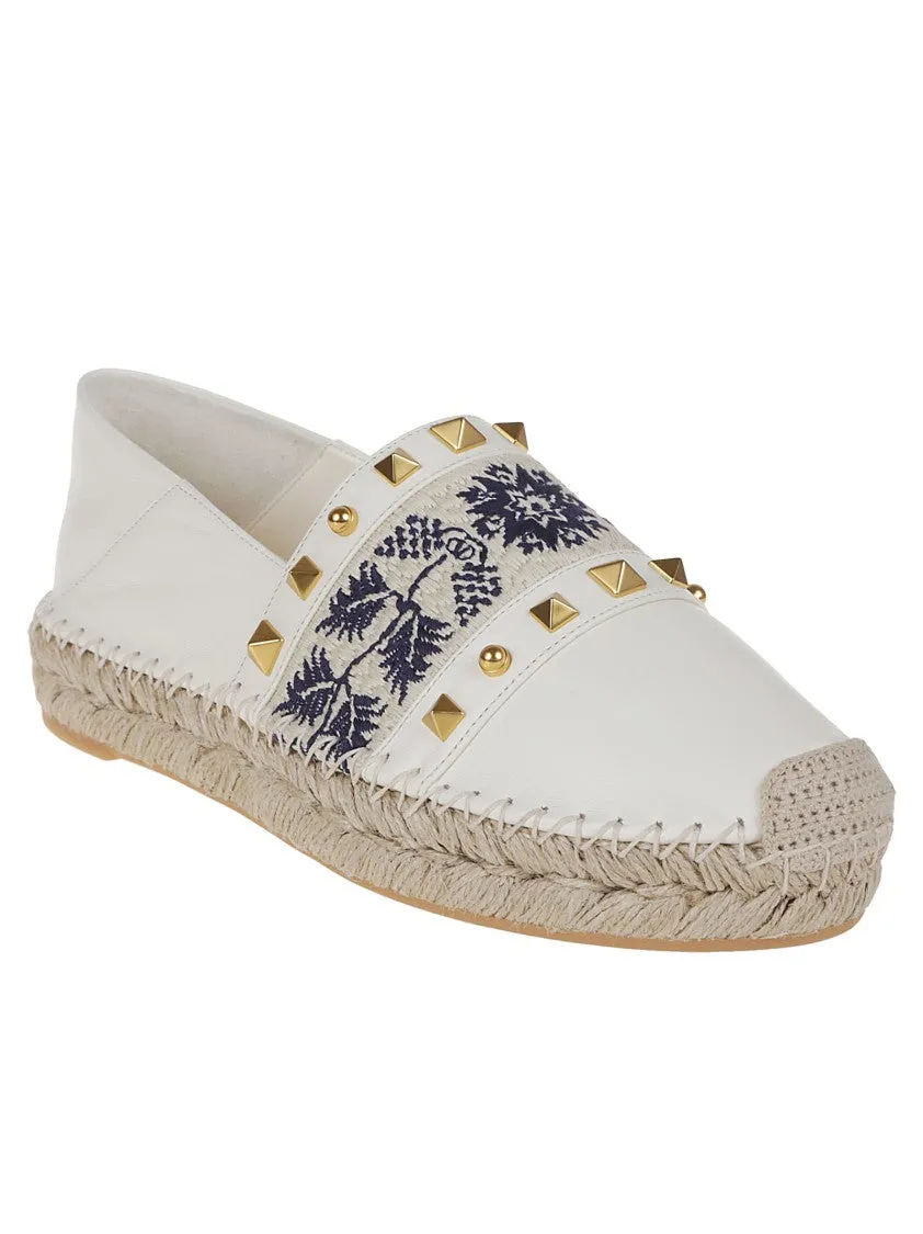 County T. 20 Nappa Leather Espadrilles