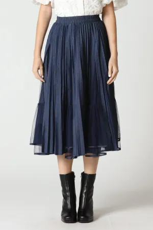 Denim Dream Pleated Skirt
