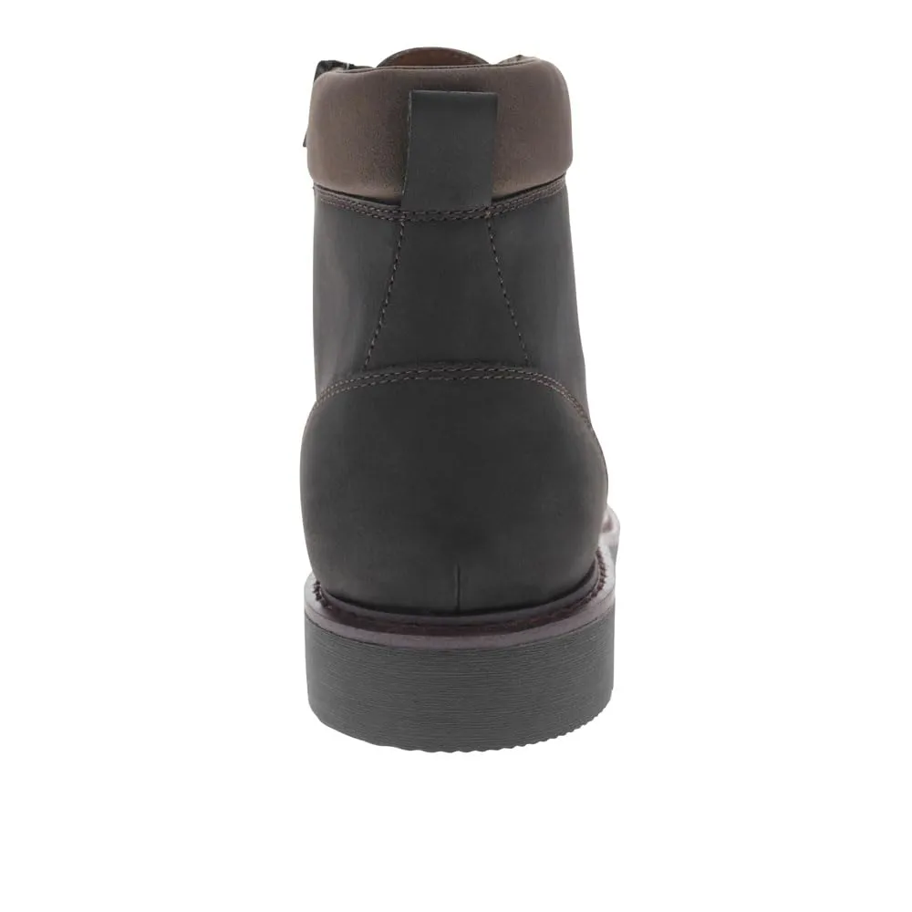 DOCKERS Mens Dudley Rugged Casual 7-Eyelet Captoe Boot, Black, 12 M