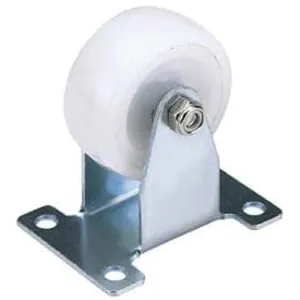 Draper Fixed Plate Fixing Nylon Wheel, 75Mm Diameter, S.W.L. 100Kg Dr-65502