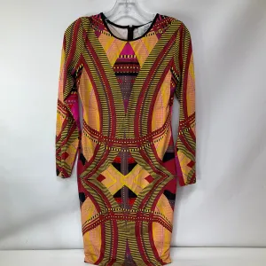 Dress Casual Midi By Badgley Mischka In Multi-colored, Size: S