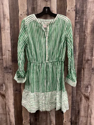 Dress Casual Short By Loft In Green & White, Size: S